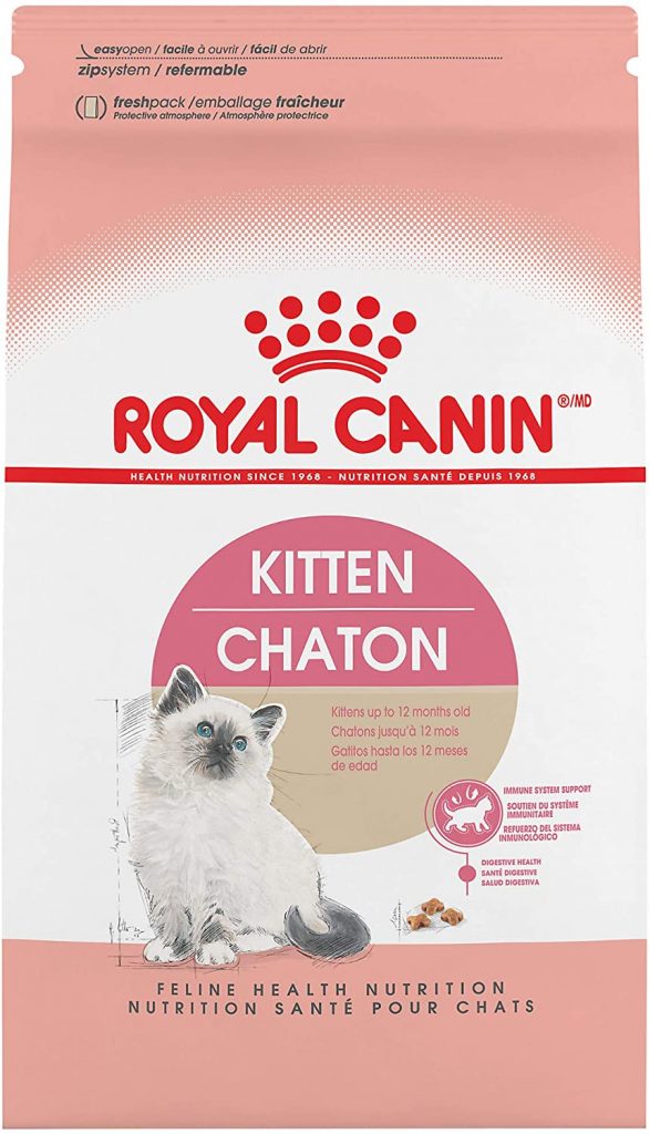 Royal Canin Feline Dry Cat Food contains antioxidants and vitamins that enhance the immune system of your kitten.