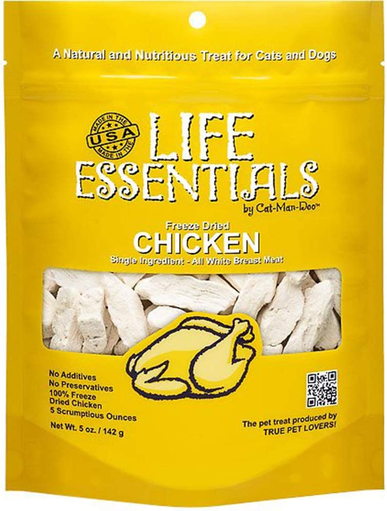 Catmandoo-Dried Chicken Pet Treats are made of sliced white breast meat that informs of strips. The sliced strips are cooked perfectly without adding additives, chemicals, or preservatives. 