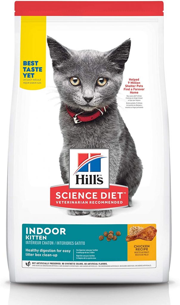 Hill's Science cat food is specially developed to provide energy for kittens that have an indoor lifestyle that enhances the best start of life. 
