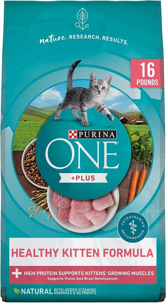 The Purina One is one of the most recommended best dry food for kittens by vets globally.