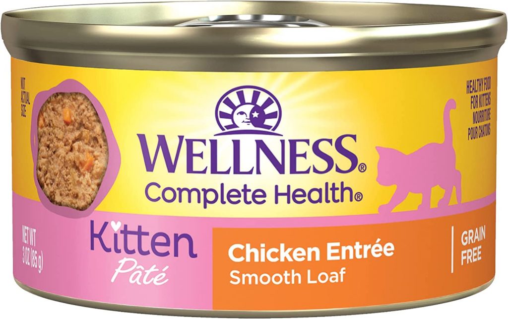 Wellness Complete Health Grain-Free Wet Cat Food is among the most rated best wet food for kittens. It gives your kittens the energy they need for development.