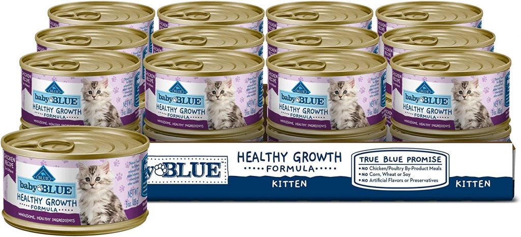 Blue Buffalo Baby Blue Healthy Growth Formula contains essential chicken protein of the highest quality to promote good muscle growth.