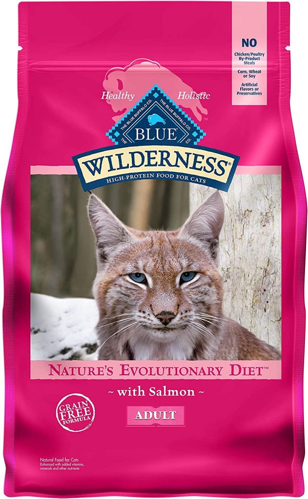 Blue Wilderness High Protein Grain Free, Natural Adult Dry Cat Food is made with high-quality proteins and gives your cat the nutrients they need to stay healthy and active. 