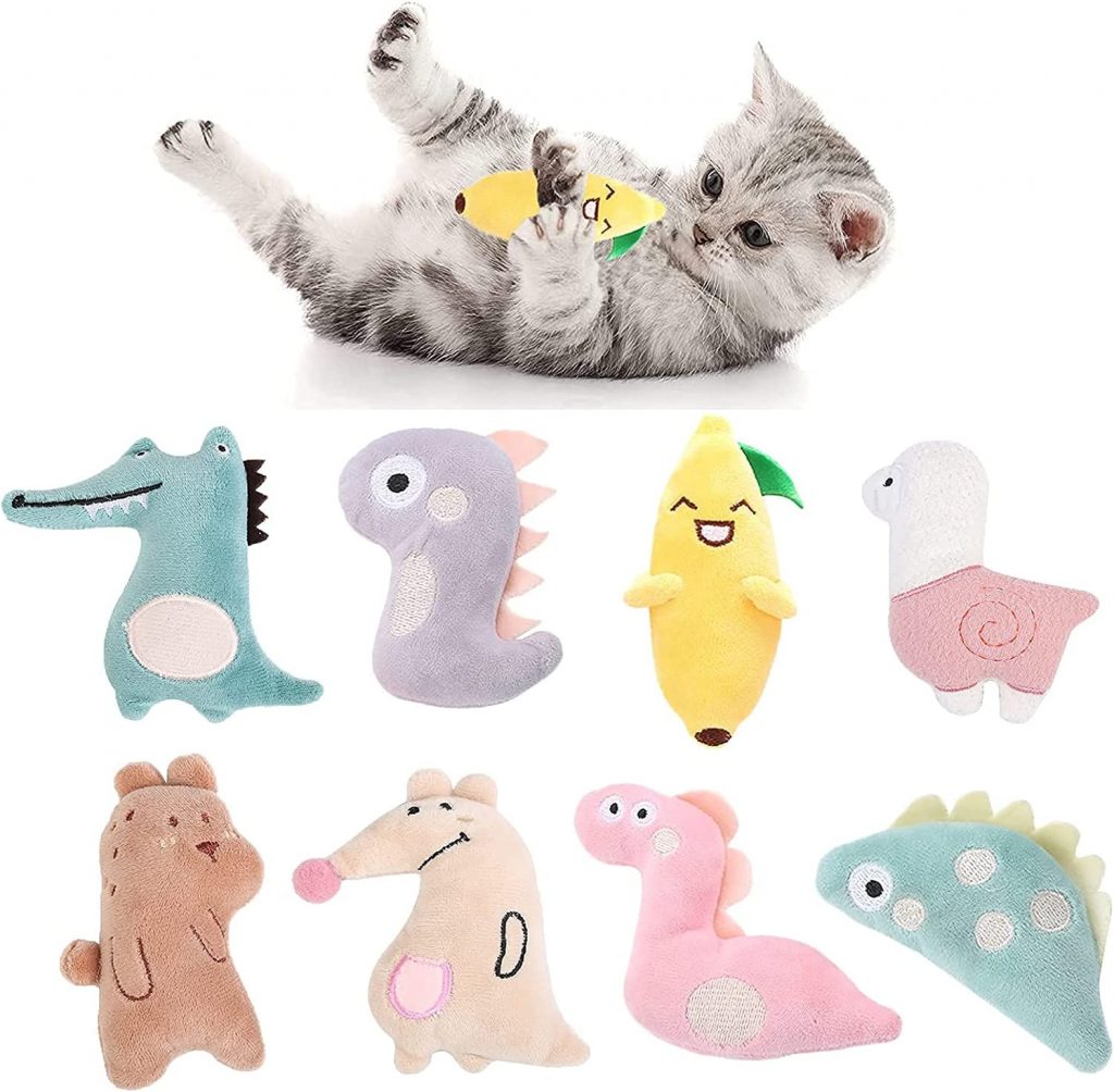 Ctznxiy Catnip Toys for indoor cats feature distinct animal shapes that entice cats to sniff, play, and chase while also stimulating their taste buds.