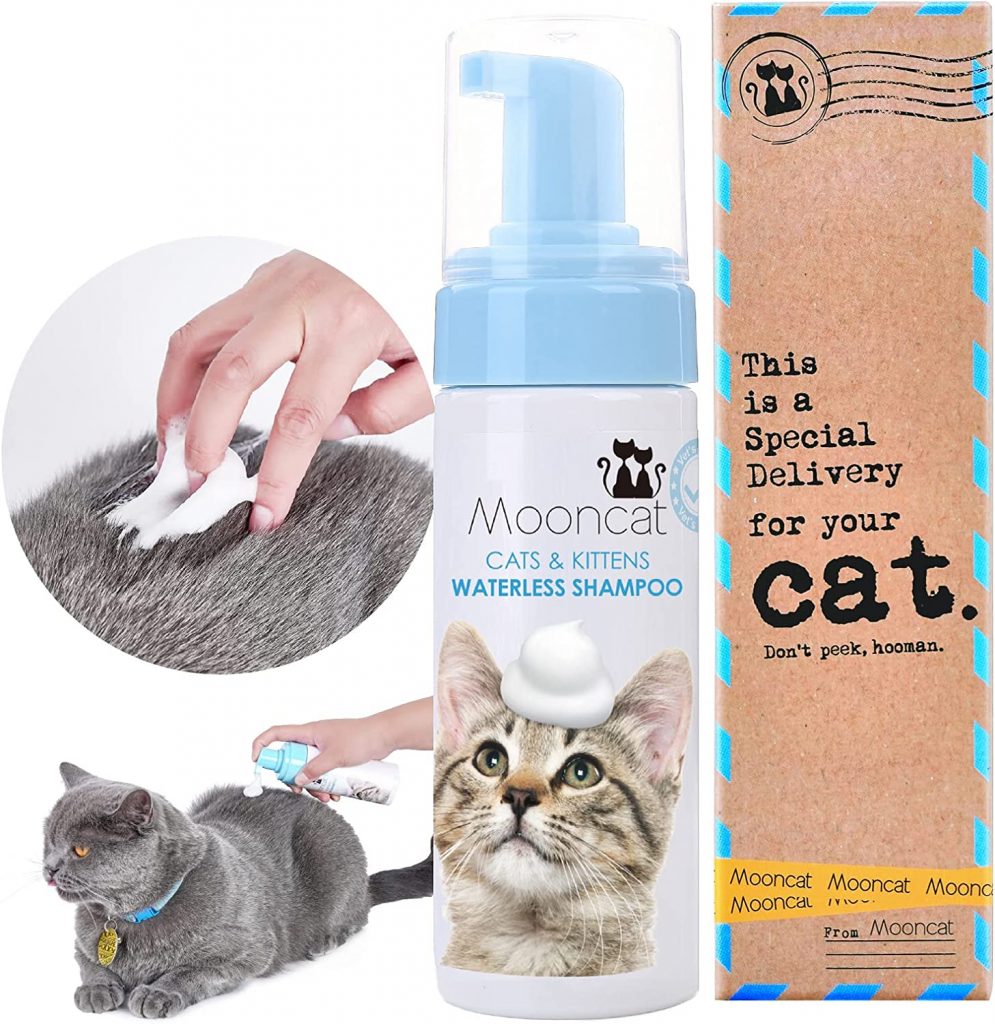Mooncat Waterless Cat Shampoo is designed to provide your cat with a relaxing, spa-like experience in the comfort of your home.